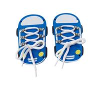 Sharplace Schuhbinde-Übungsbrett zum Selbermachen, Vorschulspielzeug aus zum Schuhebinden Lernen für Jungen und Mädchen, 1 Paar