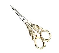 Sharplace Vintage Nähschere Stickschere Storchenschere Fadenschere Handarbeitsschere 12,5cm, Gold