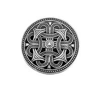 Sharplace Wikinger Brosche Schmuck keltische Gewandnadel Mittelalter Anstecknadel Dekorative für Mantel, Schal, 1