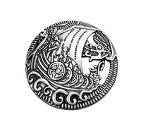 Sharplace Wikinger Brosche Schmuck keltische Gewandnadel Mittelalter Anstecknadel Dekorative für Mantel, Schal, 6