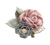 sharprepublic Ansteckblume Anstecker Pins Blumen Design Brosche Anstecknadel Abzeichen für Anzug Taschen Hüte zum Hochzeit Bankett Party - Rosa