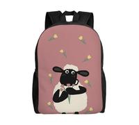 Shaun Das Schaf Film Vielseitiger Rucksack Waschbarer Freizeitrucksack für Schüler Trendy Oxford