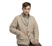 Shawl Collar Grandfather Cardigan Oatmeal