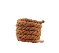 SHBHWS 4 Paar runde, dicke Schnürsenkel aus Baumwolle, bunte, 10 mm Breite, geeignet for Boardschuhe, Stiefel Für Wanderschuhe(Brown,120cm)