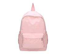 SHBHWS Einfarbige Umhängetasche aus Nylon, Schulrucksack for Teenager, weiß, Schultasche, Sport-Reiserucksack for Frauen für Uni, Schule