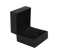 SHBHWS Schwarze Einzeluhrenbox mit Kissen, Armbanduhren-Vitrine aus PU-Leder, Organizer for Herren, Clamshell-Uhrenhülle Für die Aufbewahrung von Uhren(Black Right Angle)