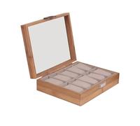 SHBHWS Uhrenbox 3/6/10/12 Gitter Transparenter Deckel Modischer Uhrenaufbewahrungskoffer im chinesischen Stil for Herren Für die Aufbewahrung von Uhren(6 grids)