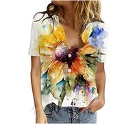 SHE.White Fahrrad Shirt Damen Bluse Pink Damen Camisole Top Damen Bade Oberteile Damen Yoga Shirt Bluse Elegant Blusen FüR ÄLtere Damen Spitzen Top(1-Orange, XXL)