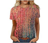 SHE.White Neopren Shirt Damen Bluse Esprit Damen Weisses Top Damen Uv Shirt Damen Kurzarm Weisse Blusen Damen Umstandsbluse Strickpullover Damen Sports & Outdoor Clothing(Rot, XXL)