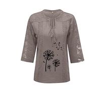 SHE.White T Shirt Damen V Ausschnitt Oversize Bluse Damen Sport Crop Top Damen Damen Tshirt Elegant Blusen Damen Sommer Schwarze Bluse Business Outfit Damen Bustier Damen(2-Gray, L)