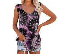 SHE.White Uv Shirt Damen Wasser Sommer Oberteile Damen Locker Ärmelloses Top Damen Lässig Uv Shirt Spagettiträgershirts Damen Elegante Weiße Bluse Sporttop Damen Spitzentop Damen (2-Black, 3XL)