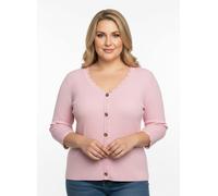 Strickpullover INSPIRATIONEN "Pullover", Damen, Gr. 50, rosa (rosenquarz), 100% Baumwolle, unifarben, Pullover Strickpullover (39706313-50) rosenquarz