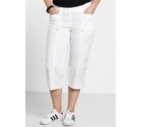 Sheego 3/4-Hose mit Krempelfunktion 48 weiß