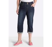 Sheego 3/4-Jeans für kräftigere Oberschenkel 40 dark blue