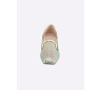Slipper HEINE, Damen, Gr. 36, gold (goldfarben, silberfarben), Textil, Schuhe Slipper (22081452-36) goldfarben, silberfarben