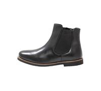 Stiefelette SHEEGO "Große Größen" Gr. 38, schwarz Damen Schuhe Chelseaboots Reißverschlussstiefeletten aus Leder, mit Stretcheinsatz (55686427-38)