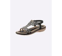Sandale ANDREA CONTI, Damen, Gr. 38, schwarz, Textil, Schuhe Sandale (63329319-38) schwarz
