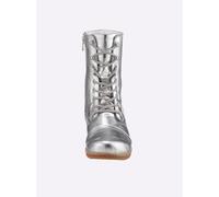 Schnürstiefelette ANDREA CONTI, Damen, Gr. 38, silber (silberfarben), Glattleder, Leder, Rindsleder, Schuhe Schnürstiefelette, Topseller (28742025-38) silberfarben