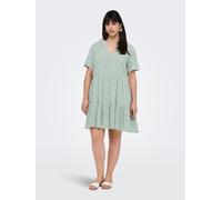 Sheego 42 chinois green aop:white leafs