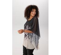 Sheego 44 schwarz-beige
