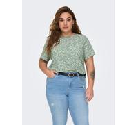 Sheego 46 lilypad aop:emma mono flower