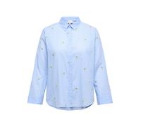 Sheego 48 soft chambray detail:w. lemon emb + stripes