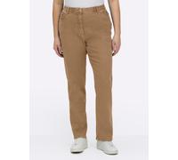 Sheego 5-Pocket-Jeans gerade geschnitten 40 camel