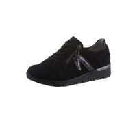 Schnürschuh WALDLÄUFER, Damen, Gr. 5, schwarz, Glattleder, Nubukleder, Schuhe Schnürschuh (99603013-5) schwarz