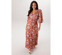 Sheego 54 orange-gemustert