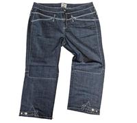 Sheego 7/8 Jeans Hose Capri-Jeans, Blau Ton, Große Größen 40-50 (DE/NL/SE/PL, Numerisch, 50, Große Größen, Regular, Blau)