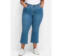Sheego 7/8-Jeans in Bootcut-Form 56 blue denim