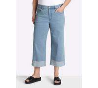 Sheego 7/8-Jeans mit breitem Saum-Umschlag 50 blue-bleached