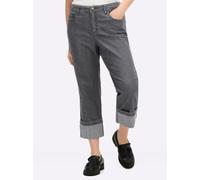 Sheego 7/8-Jeans mit breitem Saumaufschlag 48 grey-denim