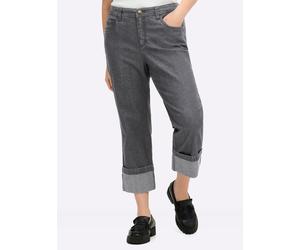 Sheego 7/8-Jeans mit breitem Saumaufschlag 48 grey-denim