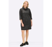 Sheego A-Linien-Kleid in Veloursleder-Optik 40 graphit