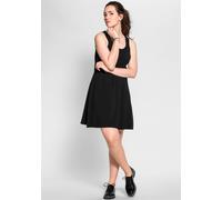Sheego A-Linien-Kleid leicht tailliert 50 schwarz