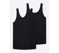 Achseltop NINA VON C., Damen, Gr. 46, 2 Stk., Normalgrößen, schwarz, 100% Baumwolle, Unterhemden (267871-46) schwarz