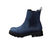 Sheego Ankleboots aus Velourslederimitat 37 blau