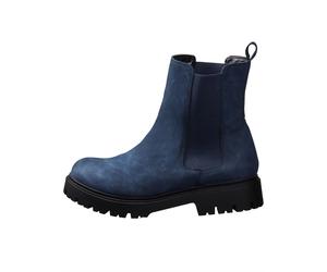 Sheego Ankleboots aus Velourslederimitat 38 blau