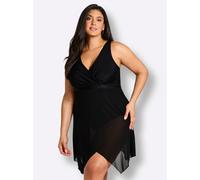 Sheego Badekleid mit Mesh-Rock und Shaping-Effekt 40C schwarz