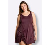 Sheego Badekleid mit Raffung am Saum 54F burgund