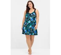 Sheego Badekleid mit Shaping-Effekt 54F tiefblau-bedruckt