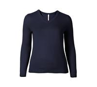 sheego BASIC Pullover - dunkelblau - 44/46