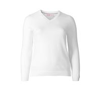 sheego BASIC Pullover - weiß - 44/46