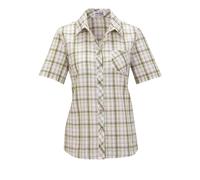 Sheego Baumwollbluse aus Seersucker 38 grün-kariert
