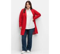 Sheego Baumwollbluse in leichter A-Linie 40 weiß