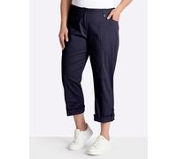 Sheego Baumwollhose mit krempelbaren Beinen 22 marine
