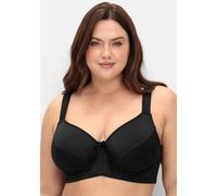 Sheego Bikini-Oberteil mit Bindebändchen 40C schwarz