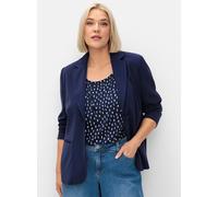 Sheego Blazer mit Reverskragen 56 tiefblau