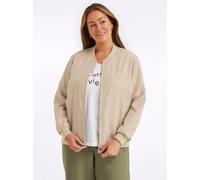 Sheego Blouson mit dezentem Glanz 52 beige